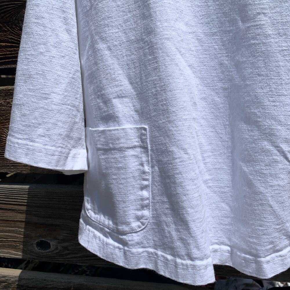bryn WALKER 3/4 Sleeve Boxy Tee Shirt 100% Cotton Made in USA All Natural Fibers - Picture 3 of 8